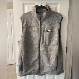 LL Bean men’s sweater vest | light grey | Size L